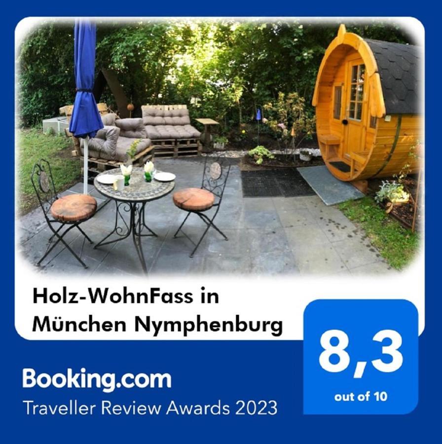 Holz-Wohnfass In Muenchen-Nymphenburg Appartement Buitenkant foto